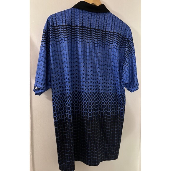 Official Sports International Nisoa Soccer Referee shirt Blue Men's SZ L  jersey - Picture 2 of 7